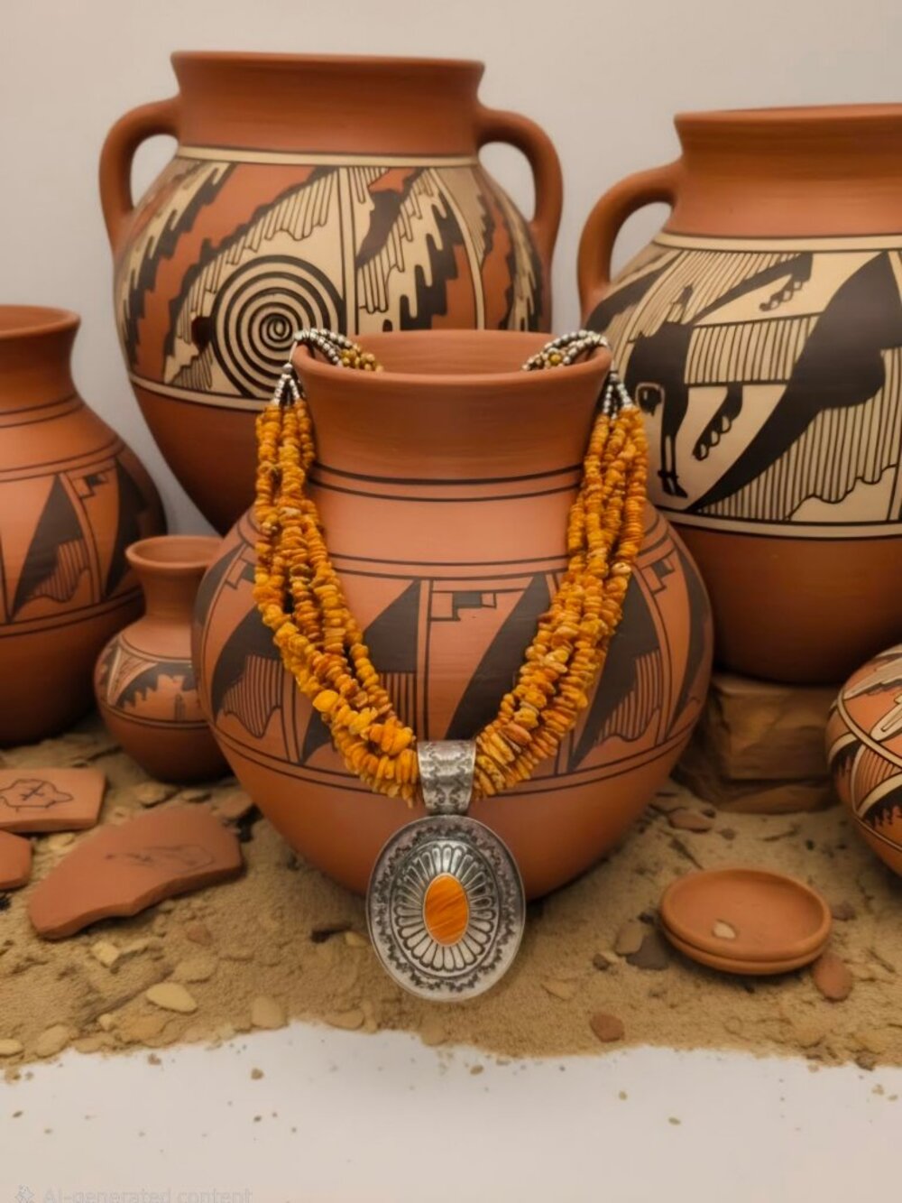 Tony Aguilar Jr Orange Spiny Oyster Necklace